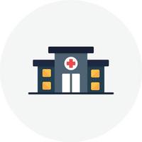 Hospital Flat Circle vector