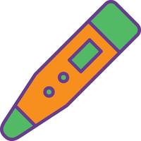 Thermometer Line Filled Two Color vector