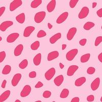 Vector seamless pattern pink spots.