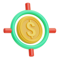 target illustration 3d png