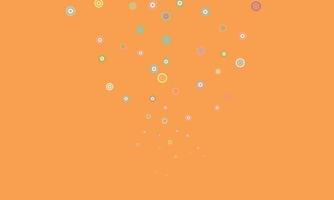 Light orange vector background with spots.