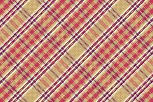 Tartan plaid pattern with texture and retro color. vector