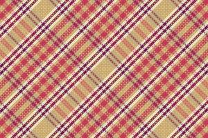 Tartan plaid pattern with texture and retro color. vector