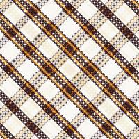 Tartan plaid pattern with texture and coffee color. vector