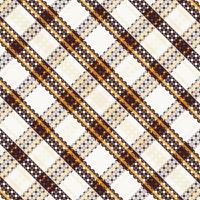 Tartan plaid pattern with texture and coffee color. vector