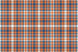Tartan plaid pattern with texture and retro color. vector