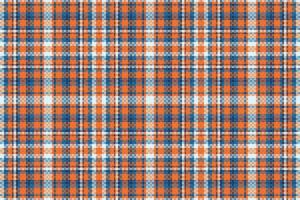 Tartan plaid pattern with texture and retro color. vector