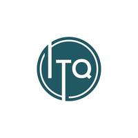 ITQ letter logo design on WHITE background. ITQ creative initials letter logo concept. ITQ letter design. vector