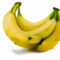 banana png com traçado de recorte e profundidade de campo total.