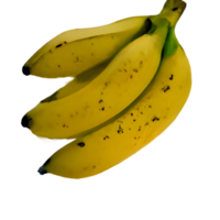 banana png con tracciato di ritaglio e piena profondità di campo.