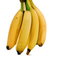 banana png with clipping path and full depth of field.