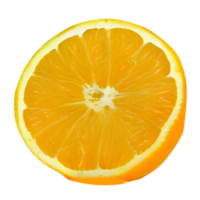 half cut orange. Orange slice. healthy food. clipping path png