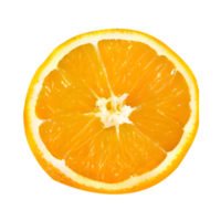 halb geschnitten orange. Orangenscheibe. gesundes Essen. Beschneidungspfad png