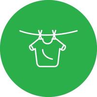 Laundry Line Circle Multicolor vector