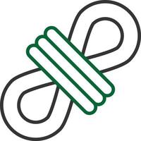 Rope Line Two Color vector
