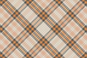 Tartan plaid pattern with texture and coffee color. vector