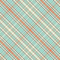 Tartan plaid pattern with texture and retro color. vector