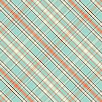 Tartan plaid pattern with texture and retro color. vector