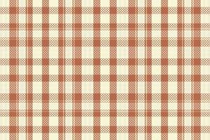 Tartan plaid pattern with texture and coffee color. vector