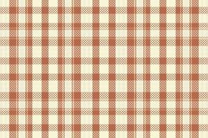 Tartan plaid pattern with texture and coffee color. vector