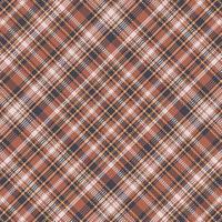 Tartan plaid pattern with texture and coffee color. vector