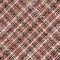 Tartan plaid pattern with texture and coffee color. vector