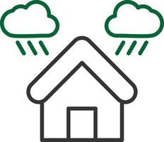 Shelter Line Two Color vector