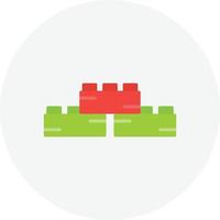 Toy Blocks Flat Circle vector