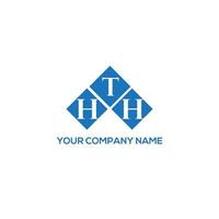 HTH letter logo design on white background. HTH creative initials letter logo concept. HTH letter design. vector