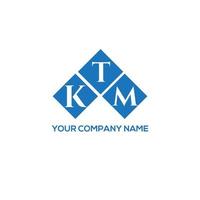 KTM letter logo design on white background. KTM creative initials letter logo concept. KTM letter design. vector