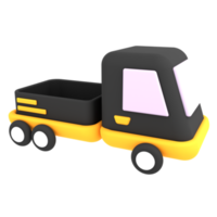 ilustração de comércio eletrônico de ícone de transporte expresso de carro de entrega de luxo 3d