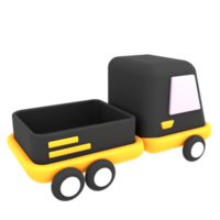 Ilustración de comercio electrónico de icono de envío expreso de coche de entrega de lujo 3d png