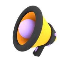 3D-Megaphon-Symbol E-Commerce-Illustration png