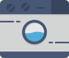 Washing Machine  Flat Icon vector