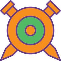 Shield Line Filled Two Color vector