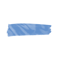 trazo de pincel azul metálico png