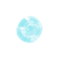 blå akvarell cirkel med mönster png