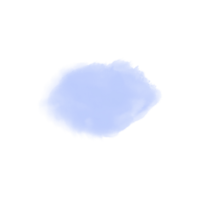 nuvola blu dell'acquerello png