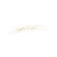 scintillement de paillettes d'or png