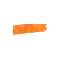 orangefarbener metallischer Pinselstrich png