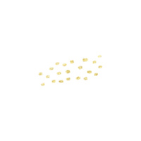 paillettes dorées scintillantes png