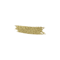 trazo de pincel de brillo dorado png