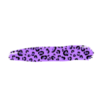 trazo de pincel de leopardo morado png