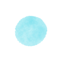 blå cirkel akvarell png