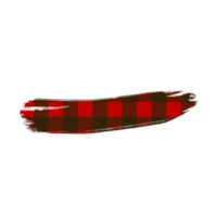 Red Buffalo Plaid Brush Stroke png