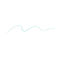 Teal Glitter Line Decoration png