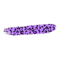 tratto di pennello glitter viola leopardo png