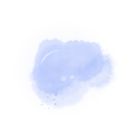 blauw waterverfpatroon png