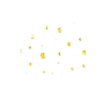 scintillement de paillettes d'or png