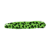 grön leopard penseldrag png